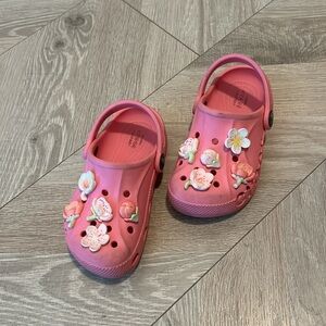 Girls crocs with charms